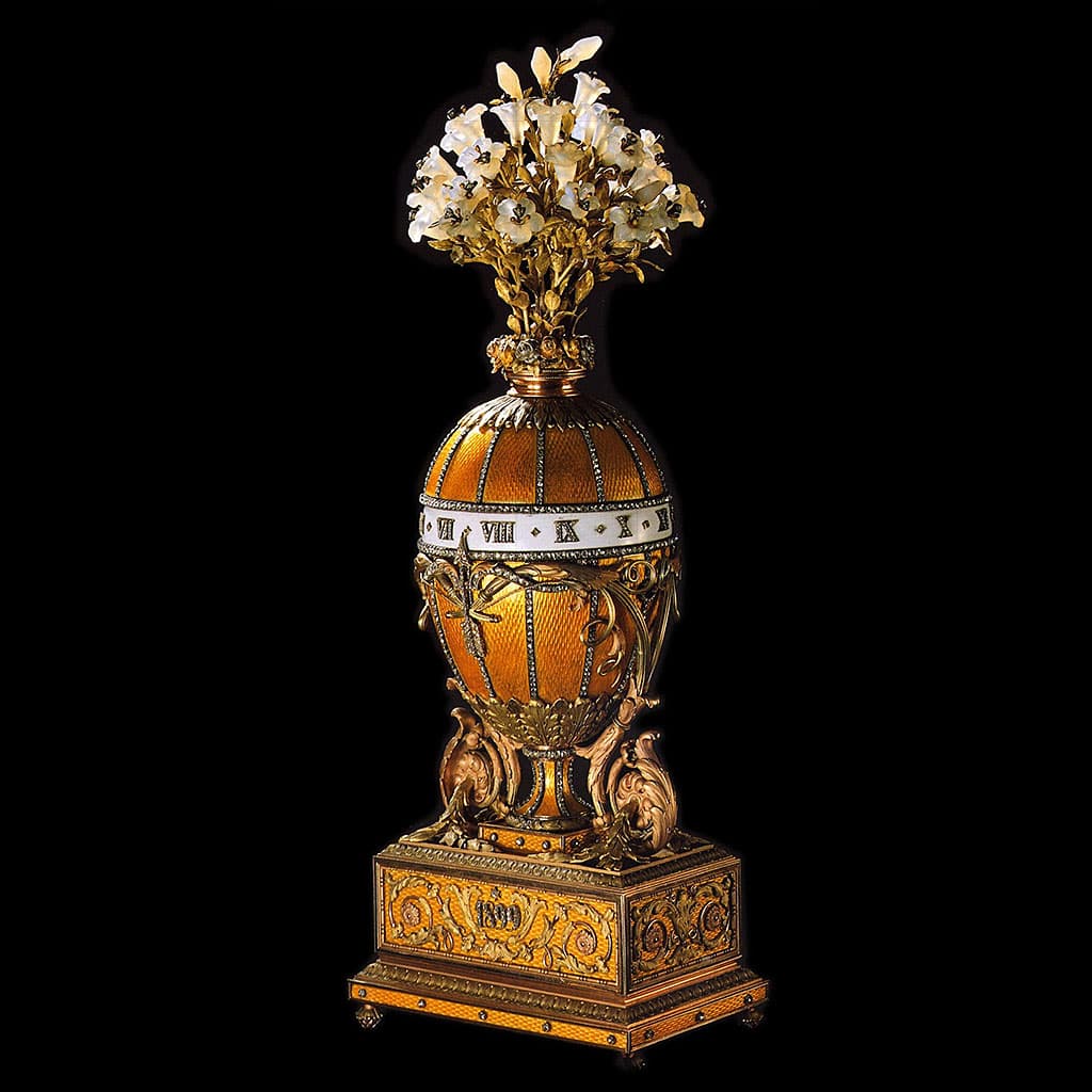 ファベルジェの卵 百合の花束時計 1899 ( Fabergé Imperial Eggs Bouquet of Lilies Clock 1899 )